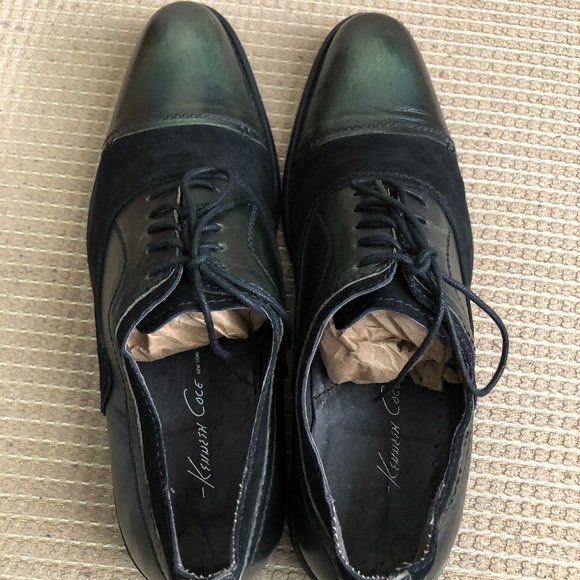 Kenneth Cole Wishing Star Green Leather Oxfords main image 8